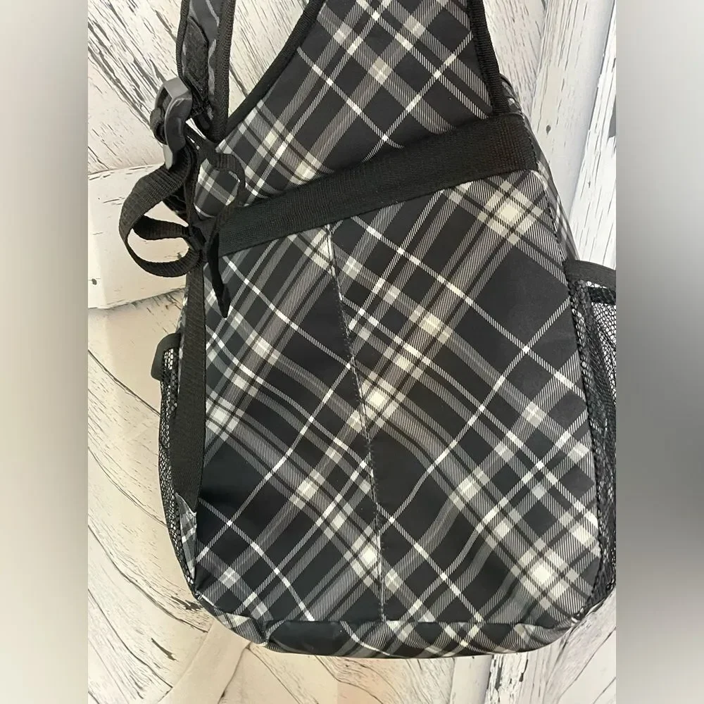 THIRTY-ONE Backpack Sling Style Camera & Laptop Bag Plaid